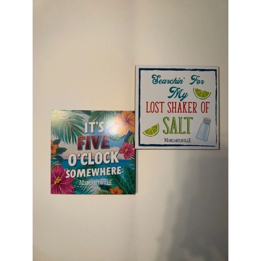 Two Margaritaville signs